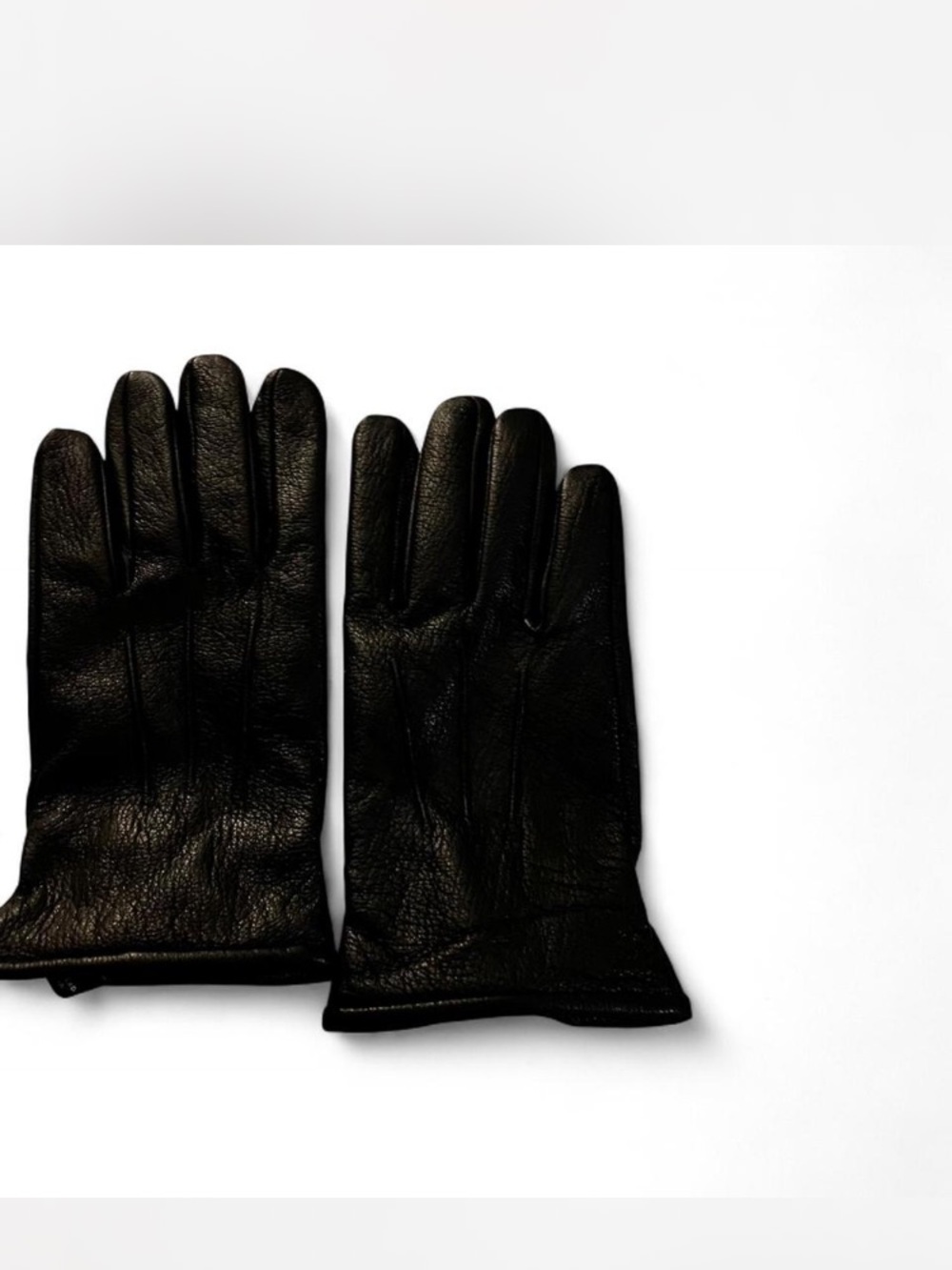 Zara women’s Black Leather Gloves